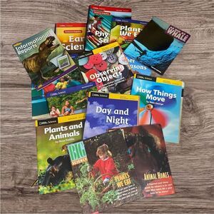 Nat Geo Science Book Lot XL Early Readers STEM Classroom Set Plants Animals Weat